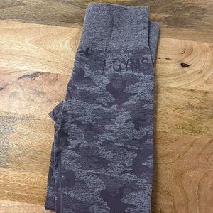 Gymshark purple camo seamless scrunch butt leggings